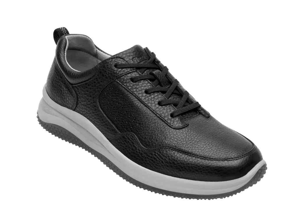 410701 Tenis Flexi de Piel con Cintas