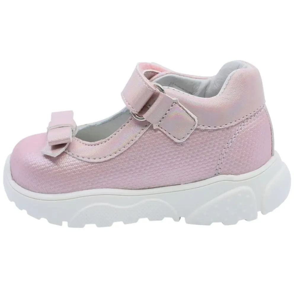 955600-I Zapato Coqueta Bebé con Velcro Rosa
