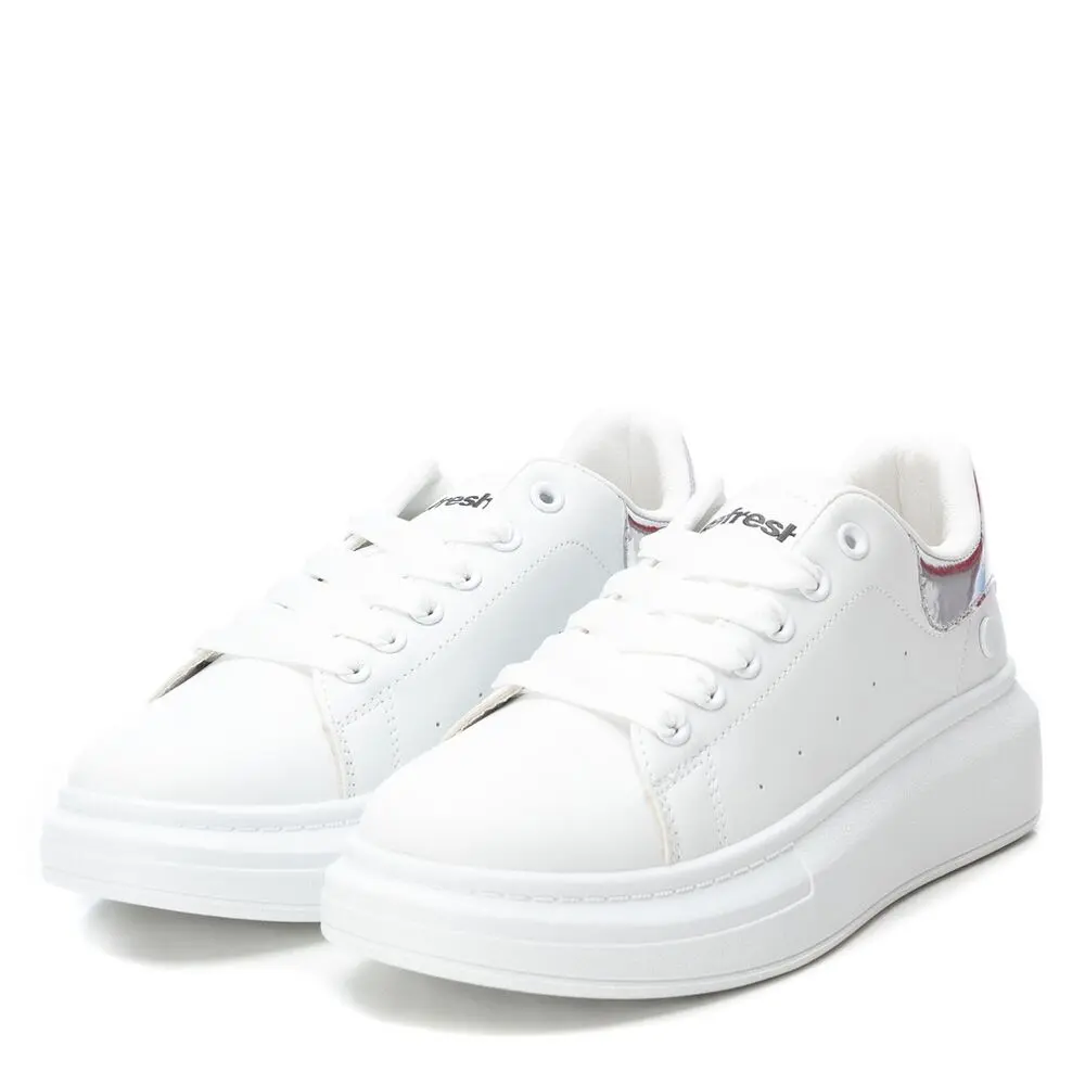 790-ES TENIS DAMA BLANCO/PLATA 