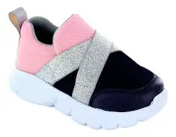 133000-E Tenis CoquetaTextil Rosa Bebé Niñas