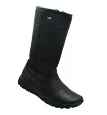 172700-A Bota Coqueta Sintético Piel Negro Niñas