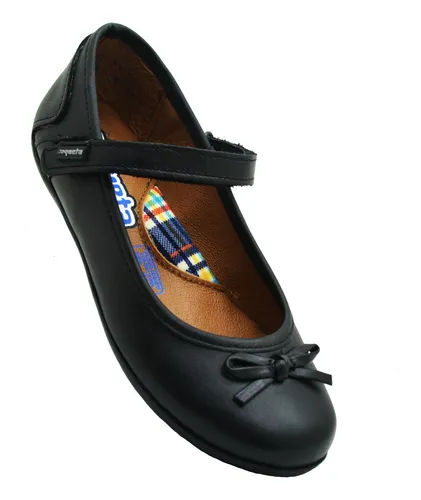 55919-A ZAPATO NIÑA PIEL NEGRO 