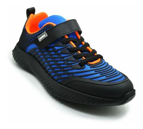 135611-H TENIS NIÑO TEXTIL AZUL 