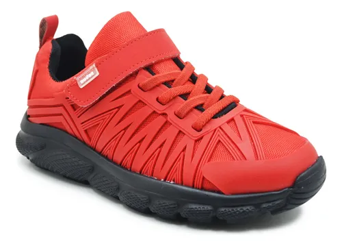 135704-K TENIS NIÑO TEXTIL ROJO