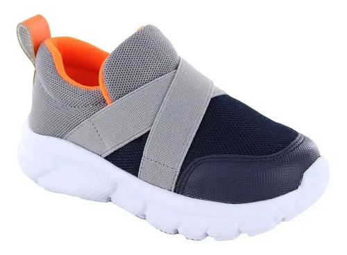 138000-E Tenis Coqueta Y Audaz Textil Azul/gris Niños