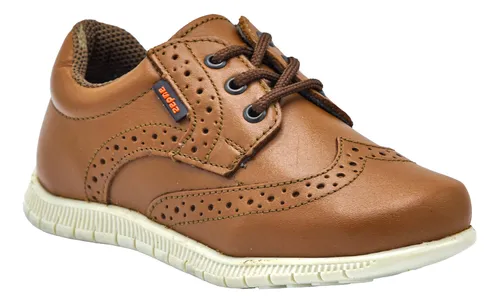 159302-X Zapato Niño Audaz Café Moda Casual