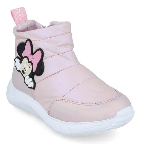 DY15005 BOTA NIÑA NEGRO/ROSA DISNEY
