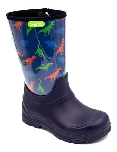 345101-E Bota De Lluvia Audaz Niño Dinosaurios 