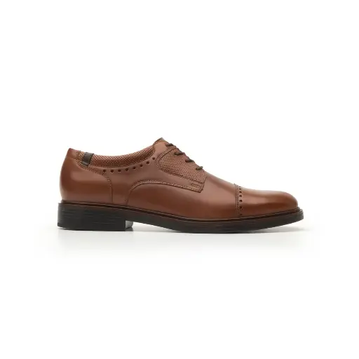 400102 Zapato De Vestir Para Salir Flexi Con Perforado En Puntera Para Hombre
